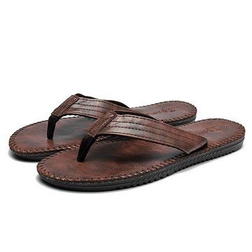 Hommes nouveaux pantoufles casual plage d'été plats doux et confortables bascule sandales loisirs chaussures 