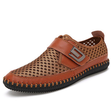 Men& Casual& Hand& Stitching& Respirable& Engrener Soft Flats