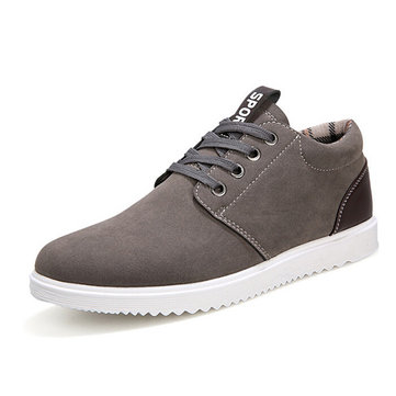 Mode homme sport chaussures de sport occasionnels suède appartements confortables chaussures