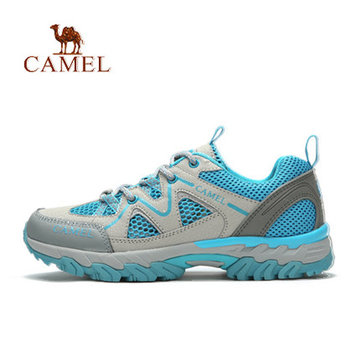 Dentelle chaussures camel sport en plein air résistant à l'usure des chaussures d'alpinisme des chaussures de randonnée