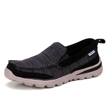 Hommes& Slip& On& Breathable& Engrener& Soft Sole Flats Casual Sneakers