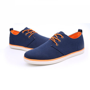 Appartements hommes espadrilles en toile de mode en plein air confortables chaussures de sport occasionnels lacets