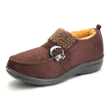 Nouvelle chaussures d'hiver occasionnels coton glissement sur les bottes courtes bottes seule cheville lumière douce