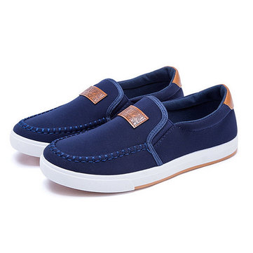 Nouvelles chaussures hommes toile respirante mode de glissement sur chaussures de sport d'espadrille de loisirs