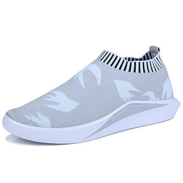 Hommes Soufflante élastique en tricot Farbic Casual Sneakers