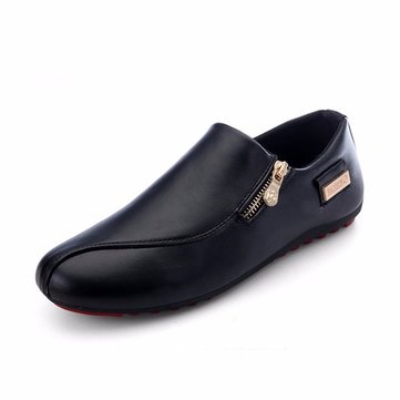 Chaussures des Hommes  Plates Glissantes Extérieures Confortables Respirantes en Bout Pointu Loafers