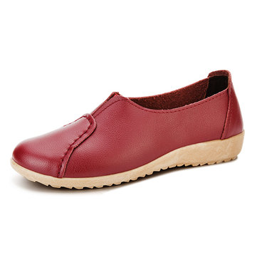 Les femmes flats chaussures slip confortable et décontracté sur doux bas chaussures de mocassins plats& 