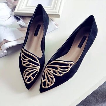 Nouvelles femmes de la mode douce et confortable décontracté ballet glisser sur des mocassins papillon plat flats chaussures