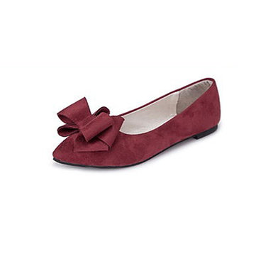 Femmes mocassins plats chics paresseux chaussures d'entrainement glissent sur des chaussures bowknot& 