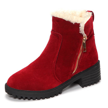 Les femmes de la neige d'hiver boot garder au chaud bottes courtes cheville casual confortable en plein air