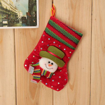 Arbre de Noel des enfants de bébé décoration stockage tricoté des chaussettes