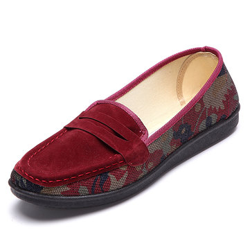 Casual orteil rond moelleux modèle unique match flat loafers pour les femmes