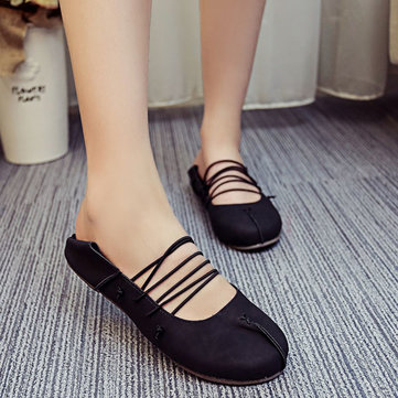 Dentelle de femmes bas haut de la mode casual orteil rond flat loafers