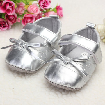 Infantile cuir bambin bébé fille brillance unique bowknot doux marchant belle parm crèche chaussures nouveau-nés& 