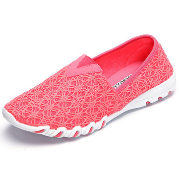 Hollow Out Mesh Slip On Mocassins plats respirants