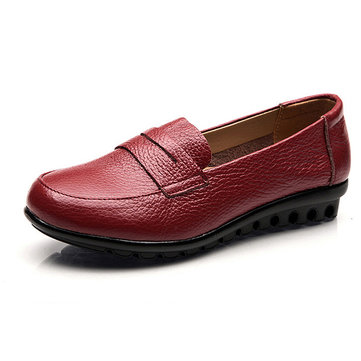 Nouvelles femmes douces occasionnels appartements confortables mocassins mode slip-on des appartements de bout rond chaussures