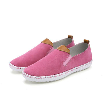 Taille nous 5-10 femmes chaussures de sport confortable slip en cuir en plein air sur appartements loafers