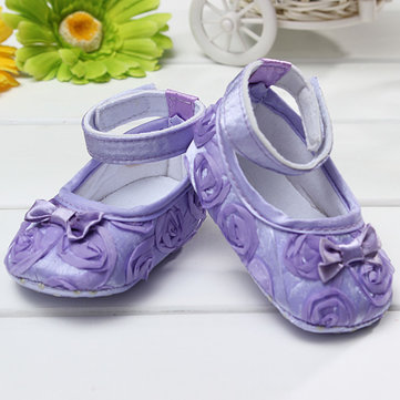 Bébé bambin filles douces chaussures de princesse rose fond frontière 6 couleurs