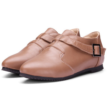 Boucles de chaussures en cuir rongeurs chaussures antidérapantes chaussures plates simples