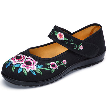 Fleur Boucle Rond Toe Causal Flat Loafers Pour Femmes