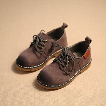 Classique angleterre de style vintage chaussures enfants chaussures bottes garcons filles en cuir décontractée