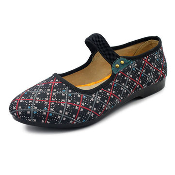 Soft Sole Slip On Elastic Casual Mocassins de fleurs 