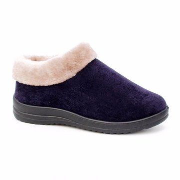 Doublure de fourrure femmes bottes de neige de coton garder chaude peluche en plein air plates chaussures