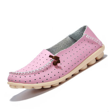 Grandes femmes de taille casual chaussures plates glissent sur des ballerines creusent des mocassins plats