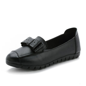 Taille nous 5-10 femmes extérieur confortable en cuir fourreau sport mocassins chaussures plates