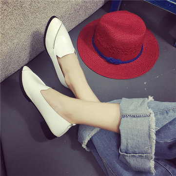 Pointure Toe Casual Slip On Flat Loafers Pour Femmes