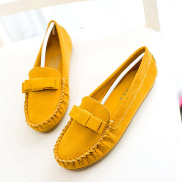 Nouvelles femmes des appartements confortables occasionnels de chaussures de mocassins plats slip-on en daim mode doux