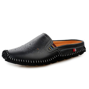Chaussures de Pantoufle Pour Homme Sandales en Cuir Evidées Décontractées